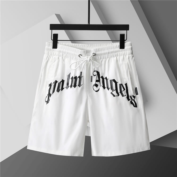 Best Quality Fake Palm Angels Men Beach shorts White