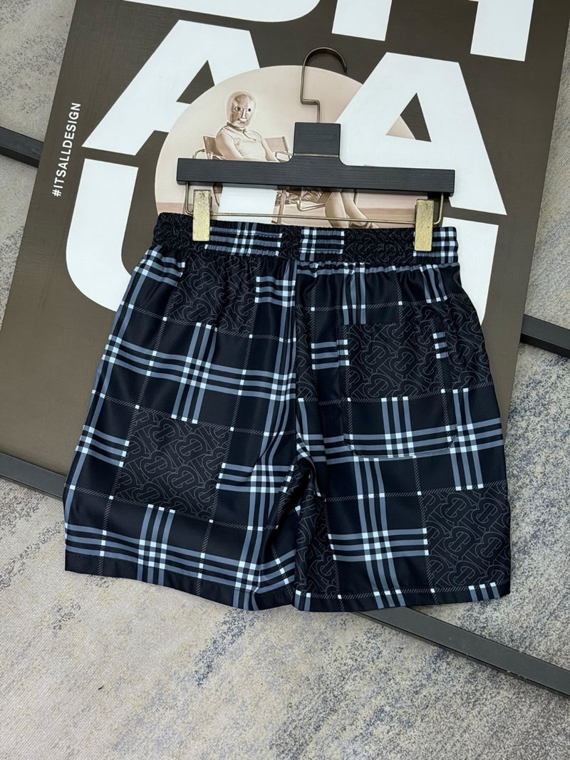 Best Quality Replica Burberry Black Beach Shorts for Men
