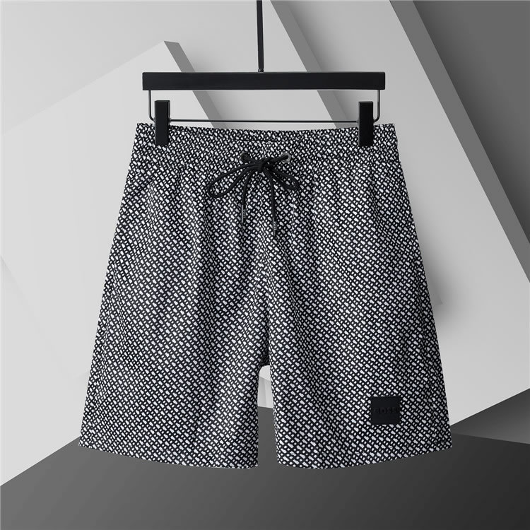 Best Qualityl Boss Fake Men Beach Shorts Black