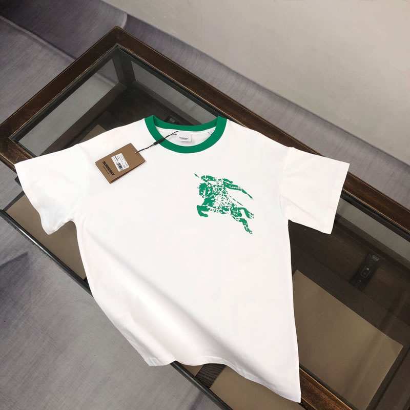 Cotton Oversize Replica Burberry White T-shirts