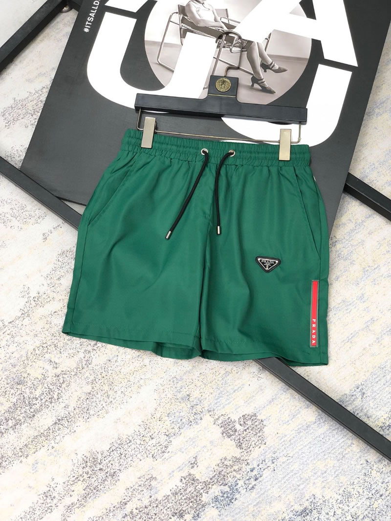 High Quality Fake Prada Shorts For Men Green