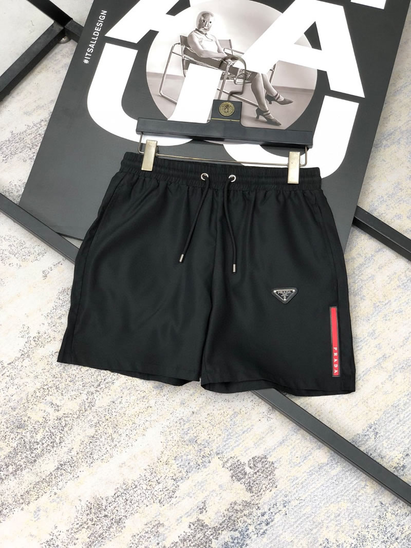 High Quality Knock Off Prada Shorts For Men Black