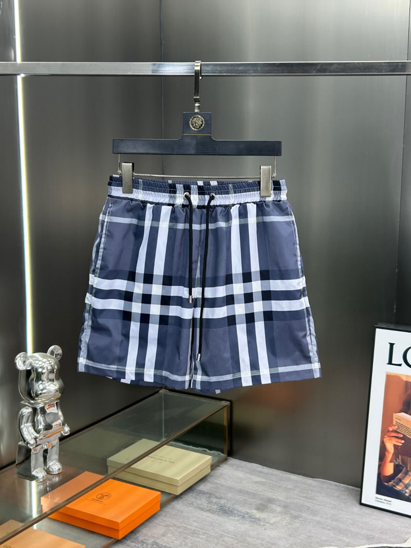 High Quality Stripes Replica Burberry Men Beach Shorts