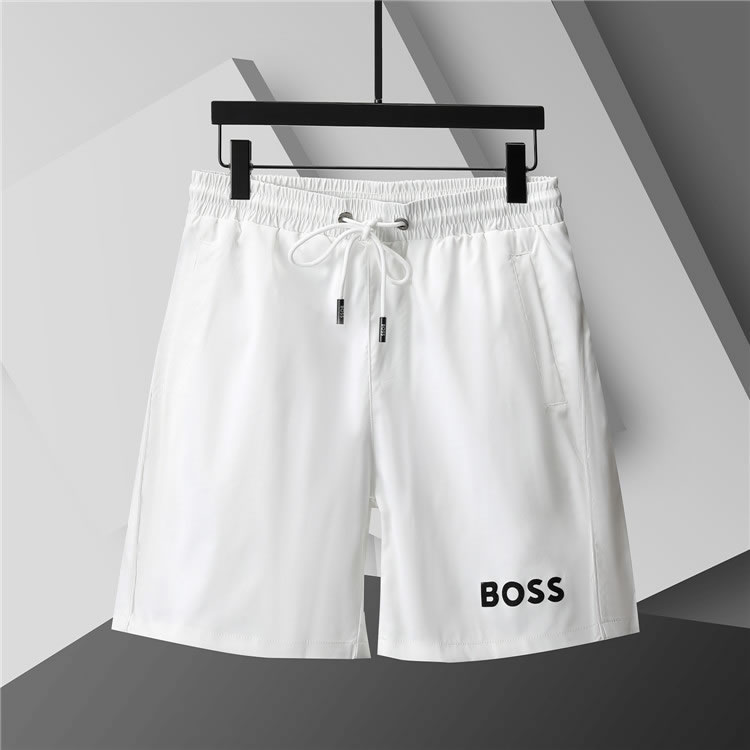 High Qualityl Replica Boss Men Beach Shorts White