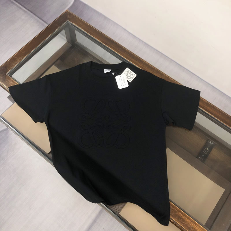 Loose Fit LOEWE Replica Black Men T-shirt