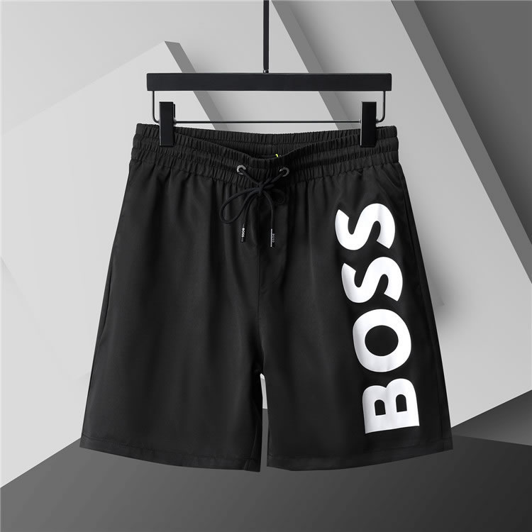 New Model Boss Fake Beach Shorts for Men Black