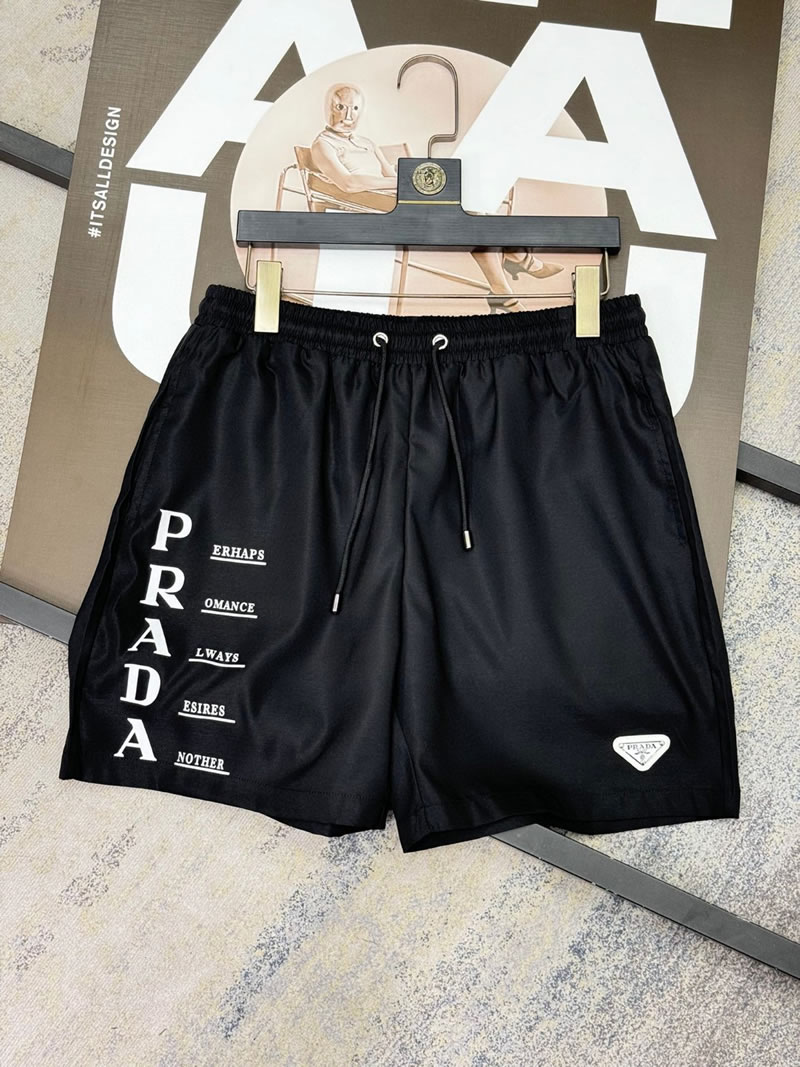 Top Quality Replica Prada Shorts For Men Black